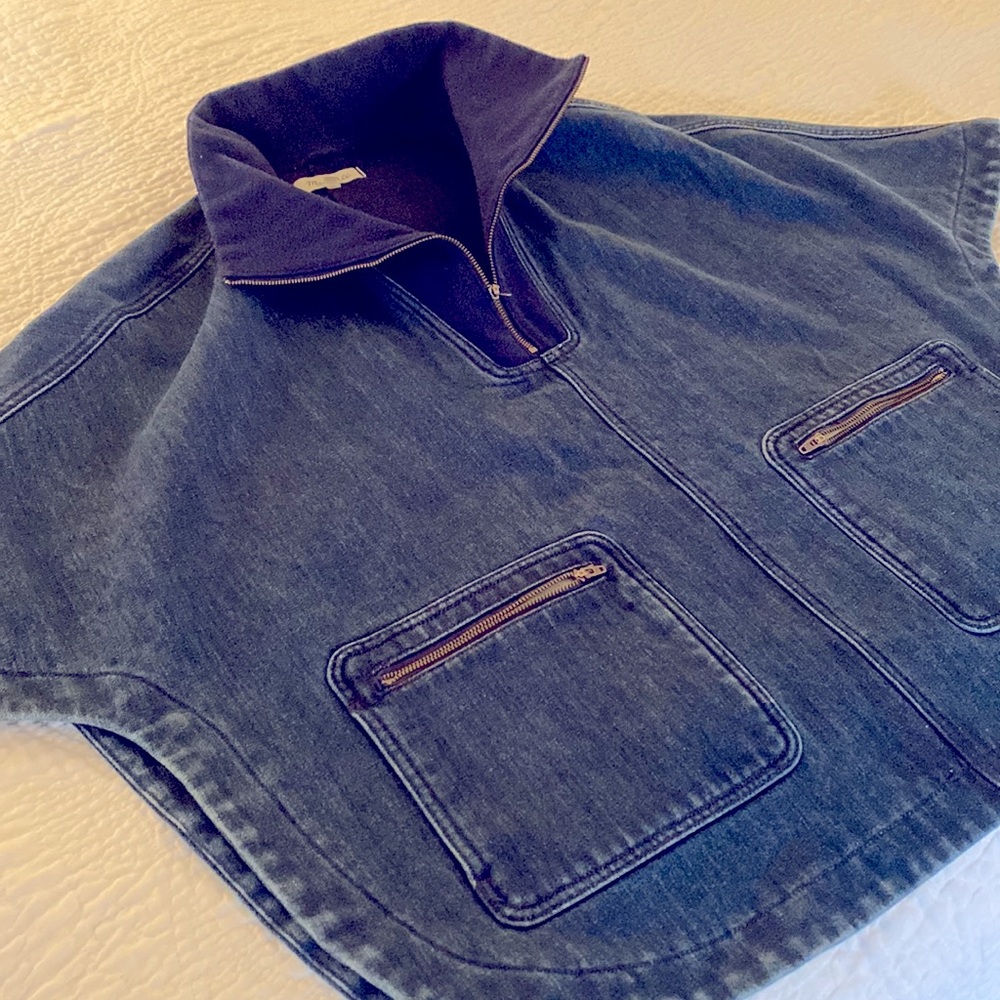 Madewell Denim Poncho - Picture 2 of 5